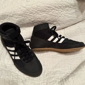 Adidas Wrestling HVC 2 Black/White Shoes, Men’s 6.5
